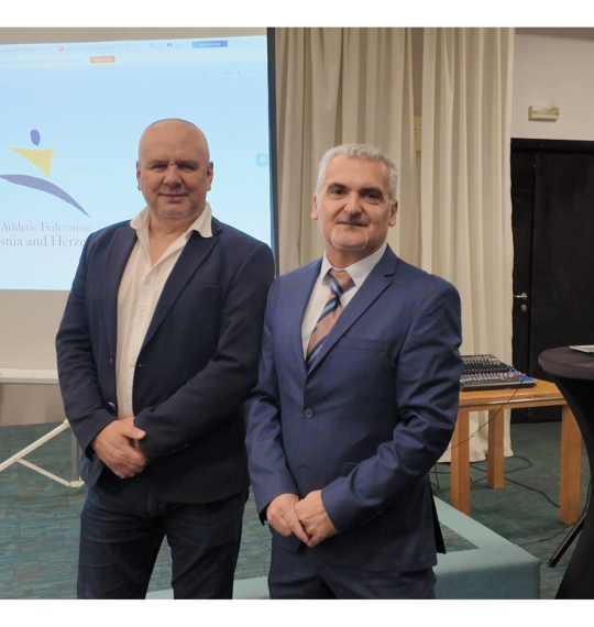 Predsjednik OK BiH na  na konvenciji Atletskog saveza BiH