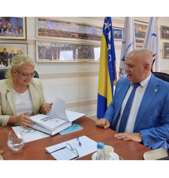 Lidija Bradara posjetila Olimpijski komitet BiH